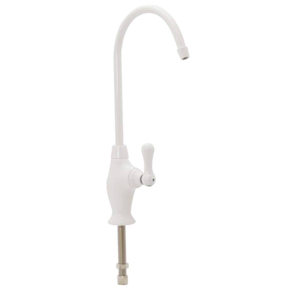 Powder Coat White Brass Single Handle Beverage Faucet