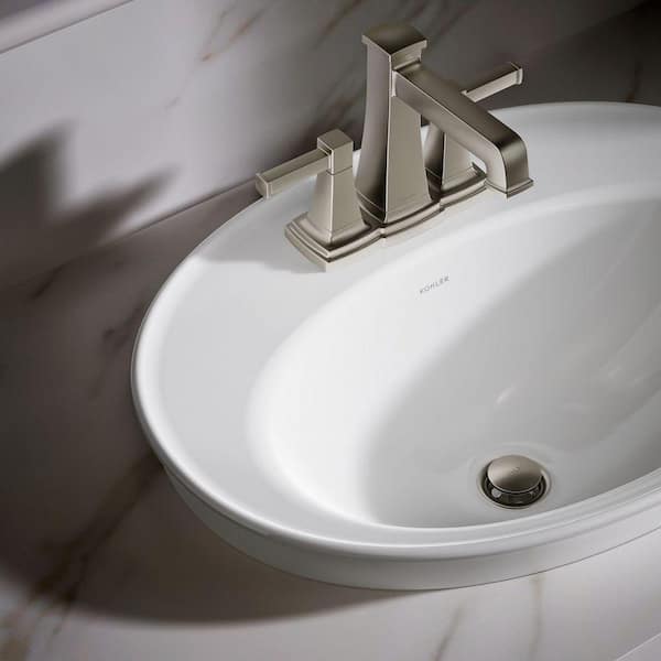 KOHLER Serif 22-1/4 in. Drop-In Vitreous China Bathroom Sink in