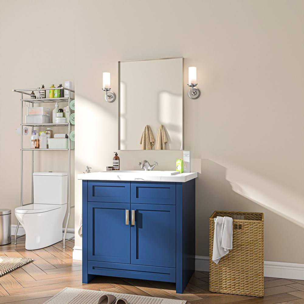 Crane Lake 22x30 Inch Silver Metal Framed Vanity Mirror