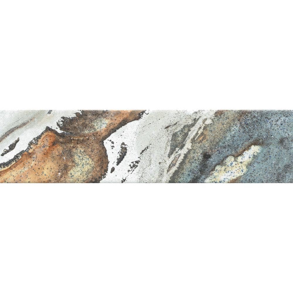 Amala 3x12 Glossy Porcelain Patterned Wall Tile