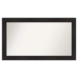 Furniture Espresso 51.75 in. x 29.75 in. Custom Non-Beveled Satin Recyled Polystyrene Bathroom Vanity Wall Mirror