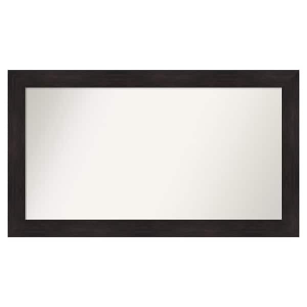 Amanti Art Furniture Espresso 51.75 in. x 29.75 in. Custom Non-Beveled Satin Recyled Polystyrene Bathroom Vanity Wall Mirror