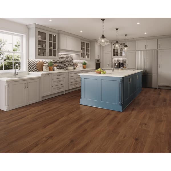 Take Home Sample-Basque Brown French Oak Click Lock Waterproof Luxury Vinyl Plank Flooring