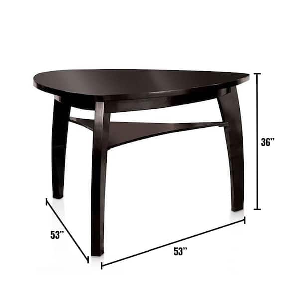 William's Home Furnishing Hurley Black Counter Height Table