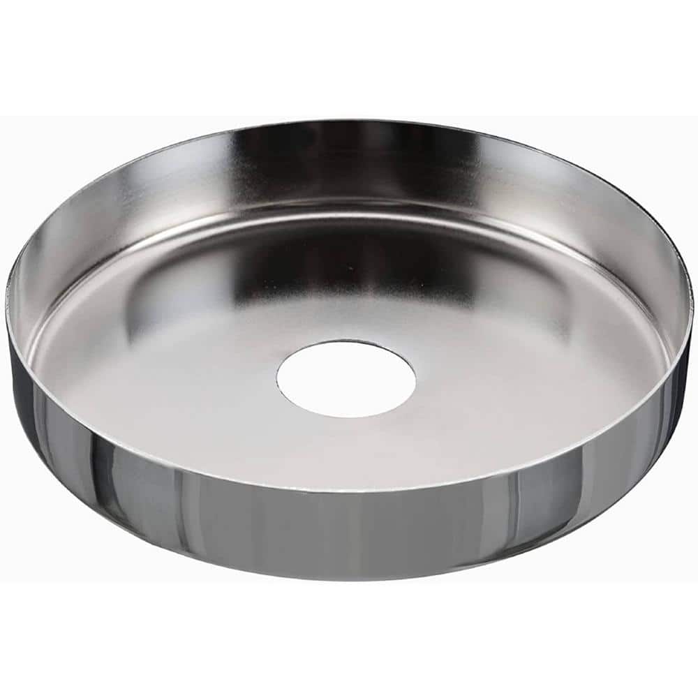 Chrome Finish Chandelier Fixture Canopy Kit, 5-1/8" Diameter, 2 Pack