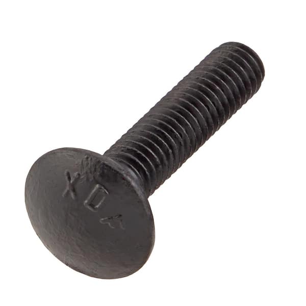 5/16 in.-18 x 1-1/2 in. Black Deck Exterior Carriage Bolt (25-Pack)