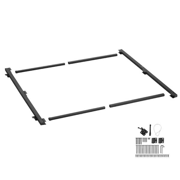 Adjustable Gate Building Kit Fits 36-60 in. Openings 6-7 ft. High Anti-Sag Frame with Latch Lock for Wood/Iron Fences