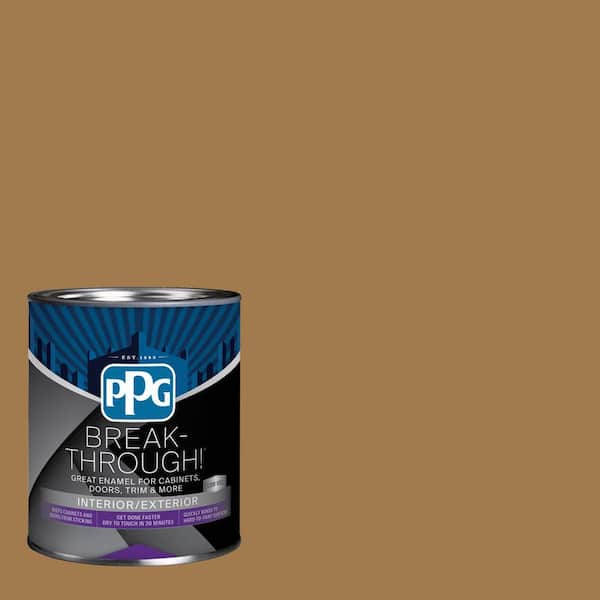 1 qt. PPG1089-7 Caramelized Pecan Semi-Gloss Door, Trim & Cabinet Paint