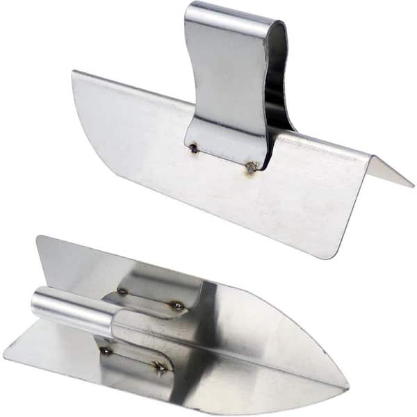1.5 x 5.7 in. Stainless Steel Inner/Outer Wall Corner Trowel Plastering Tool, 2-Pack