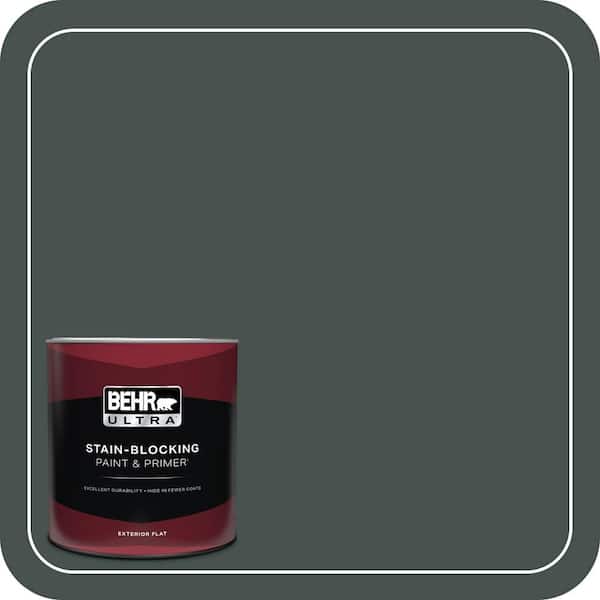 BEHR ULTRA 1 qt. #QE-48 New Forest Flat Exterior Paint & Primer