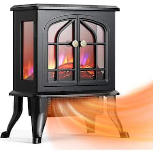 1500-Watt Electric Fireplace Space Heater with 3s Fast Heating, 3D Flame Effect, Overheat Protection