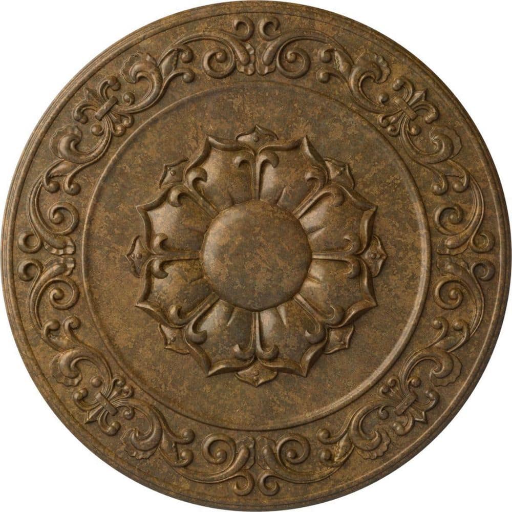27-3/4 in. x 2 in. Sydney Urethane Ceiling Medallion (Fits Canopies up to 5-3/4 in.), Rubbed Bronze price drop on PriceWatchPro
