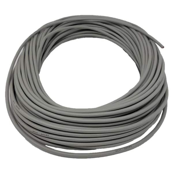 Micro Connectors, Inc 100 ft. 22 AWG/4 Conductors Gray Stranded