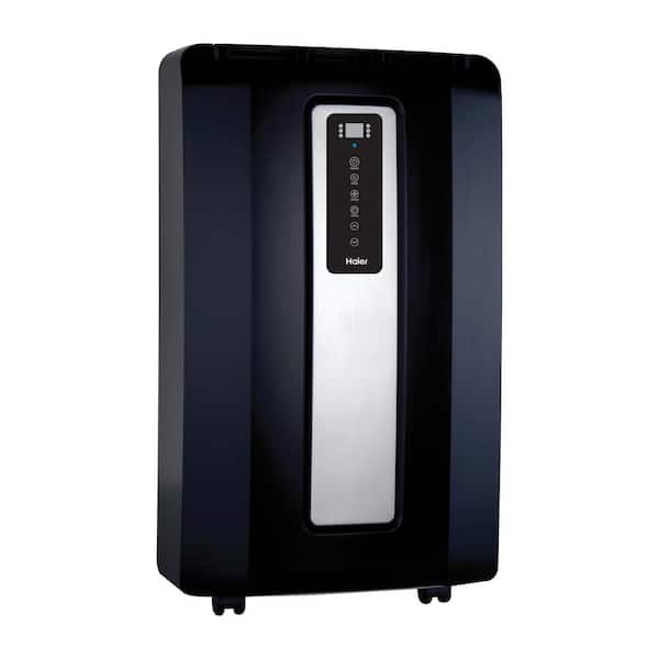 Haier 12,000 BTU Portable Air Conditioner with Heat Pump and Dehumidifier  in Black HPFD12XHP-LB - The Home Depot