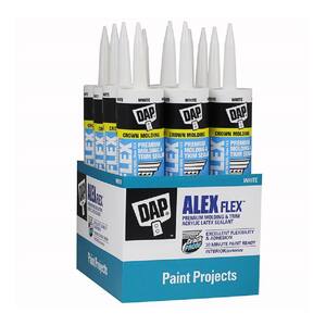 Alex Flex 10.1 oz. White Premium Molding and Trim Sealant (12-Pack)