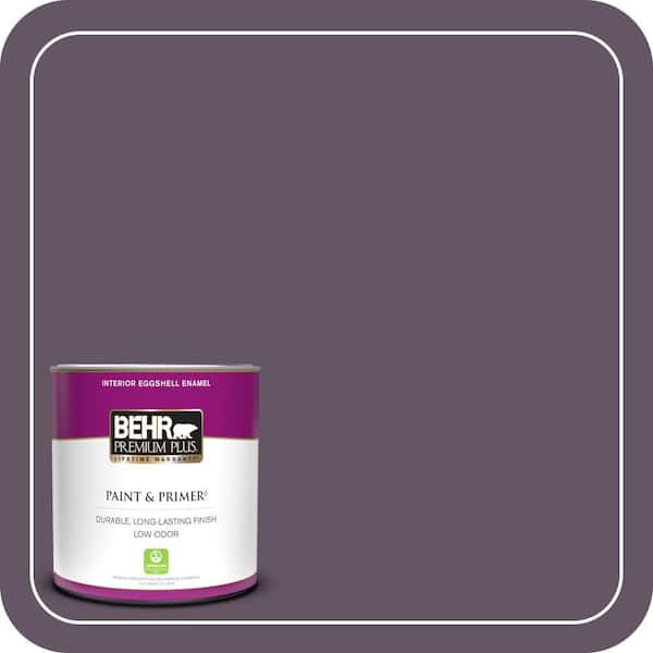 BEHR PREMIUM PLUS 1 qt. Home Decorators Collection #HDC-CL-03 Grand Grape Eggshell Enamel Low Odor Interior Paint & Primer