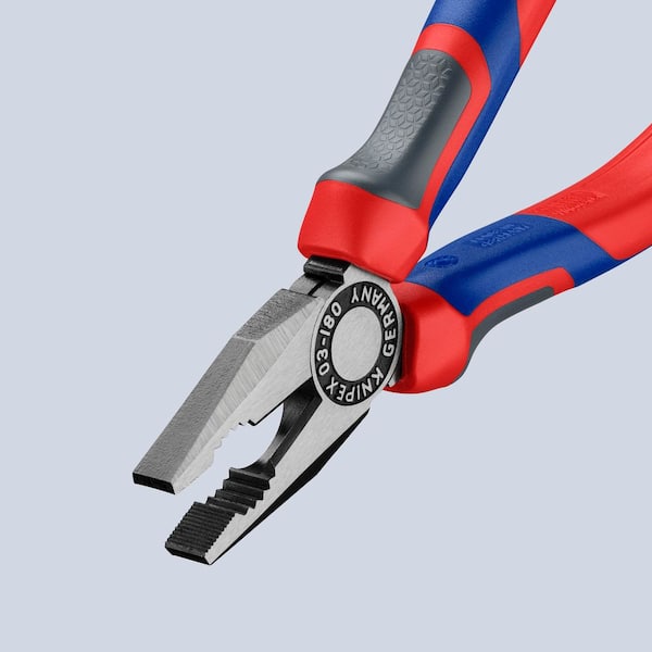 KNIPEX 7-1/4 in. Combination Pliers with Comfort Grip 03 02 180