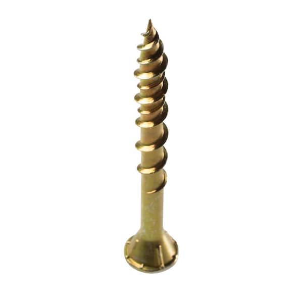 Simpson Strong-Tie #9 x 3 in. T25 6-Lobe, Flat Head, Strong-Drive WSV Collated Subfloor Screw, Yellow Zinc (500-Pack)