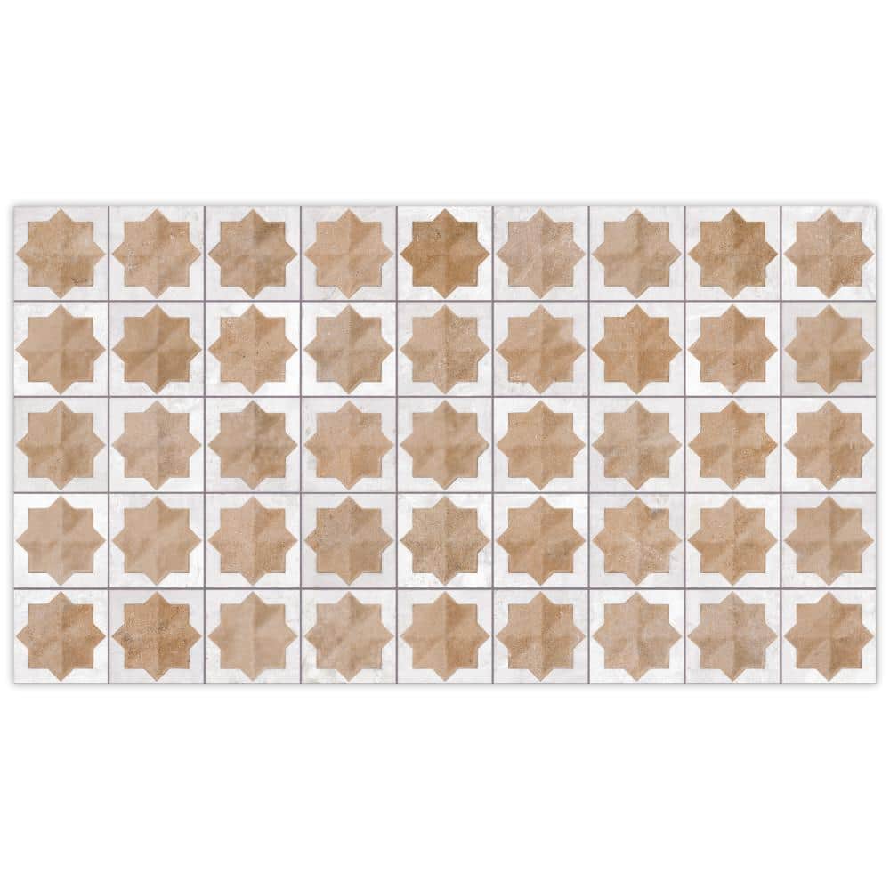 Tetuan Astre Cotto White 7-1/4 in. x 6 in. Porcelain Wall Take Home Tile Sample price history on PriceWatchPro
