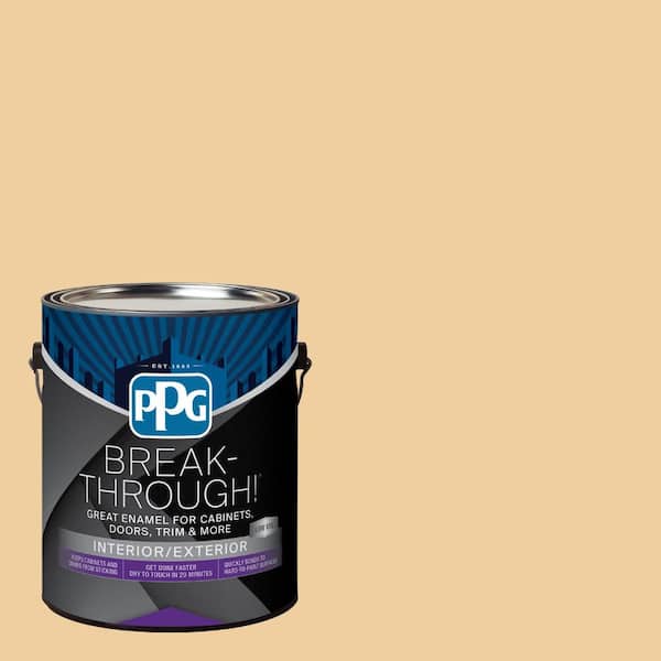 Break-Through! 1 gal. PPG1207-4 Toffee Crunch Satin Door, Trim & Cabinet Paint