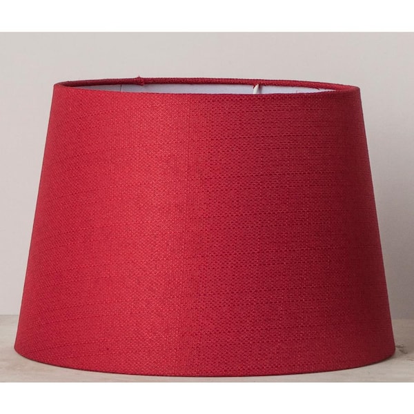 Adesso Mix & Match 8 in. x 10 in. x 7 in. Accent Red Hardback Drum Shade