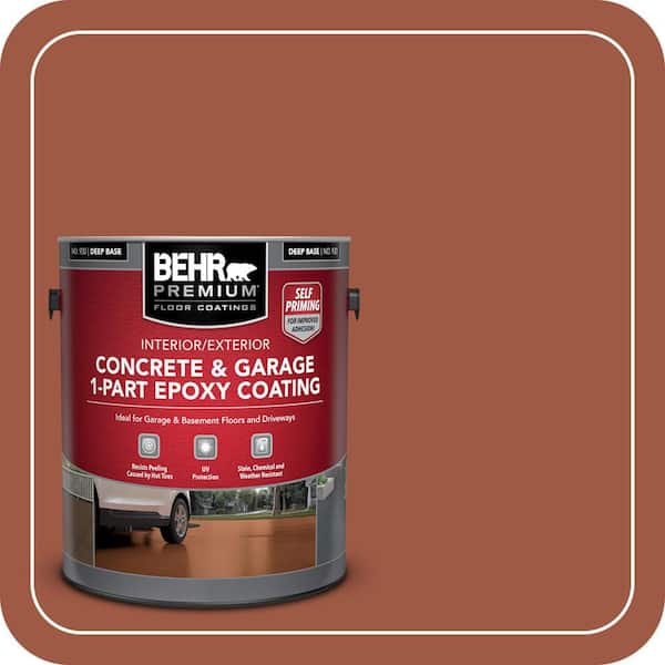1 gal. #PFC-15 Santa Fe Self-Priming 1-Part Epoxy Satin Interior/Exterior Concrete and Garage Floor Paint