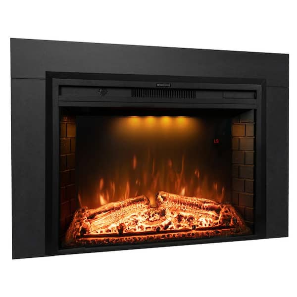 Prismaster ...keeps your home stylish 36 in. Wide 21 in. H Electric Fireplace Insert with Trim Kit