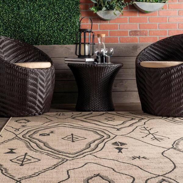 8' x 10' Off-white nuLOOM Azalea Tribal Indoor/Outdoor Area Rug 8' x 10' Off-white nuLOOM Azalea Tribal Indoor/Outdoor Area Rug