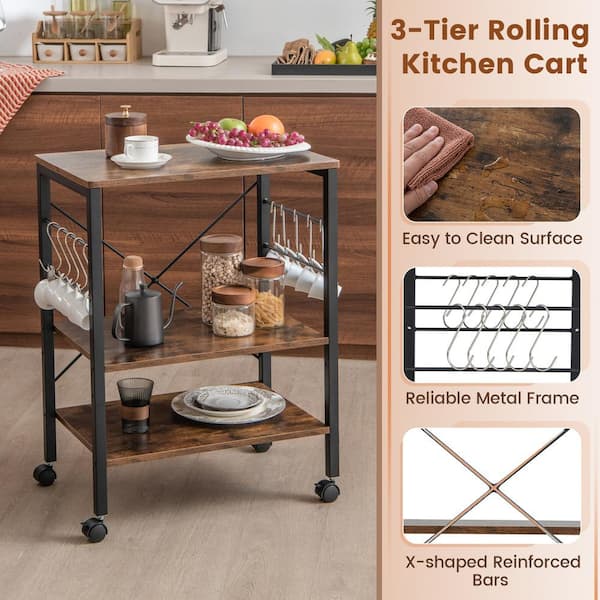 Kitchen Rack Bamboo Multi-layer Floor-to-ceiling Solid Wood Microwave Oven  Shelf Home Multi-functional