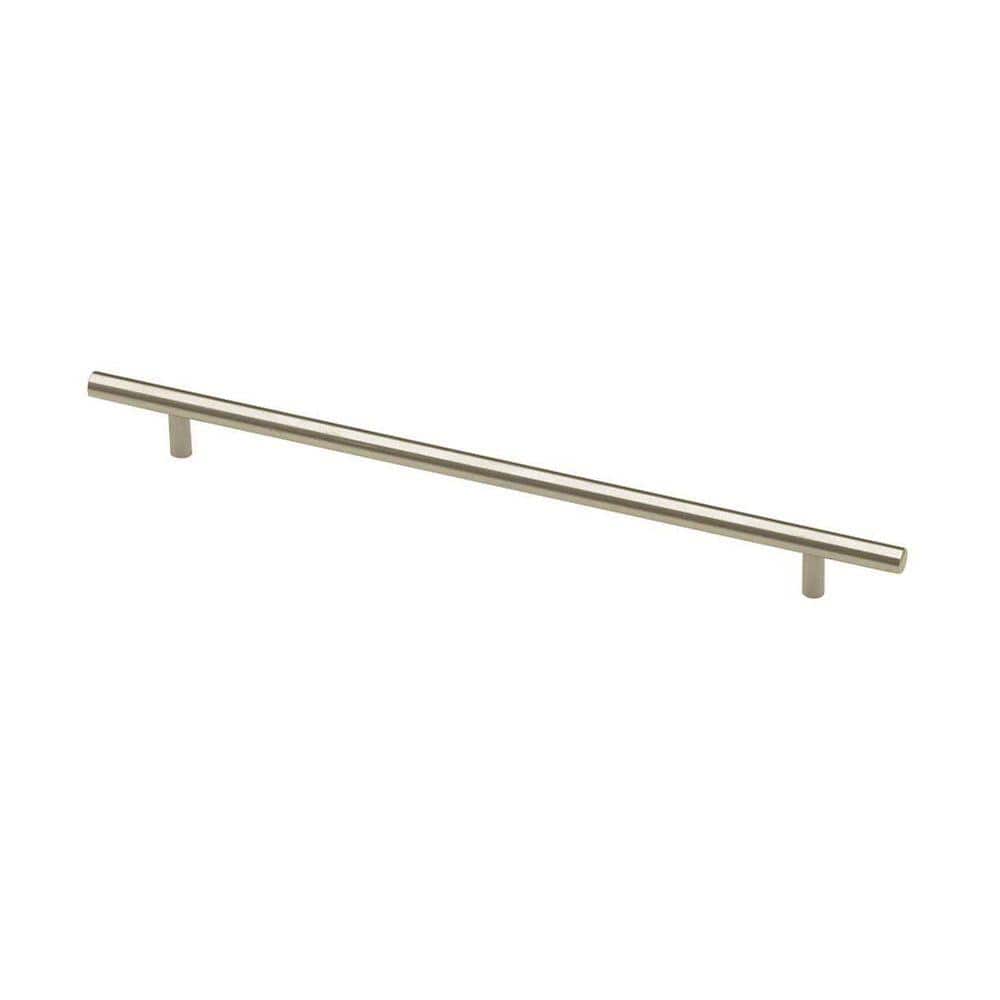 Brushed Steel Modern Cabinet Bar Pull with Mounting Hardware