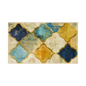 Hamilton Gold 2 ft. x 3 ft. 4 in. Distressed Area Rug
