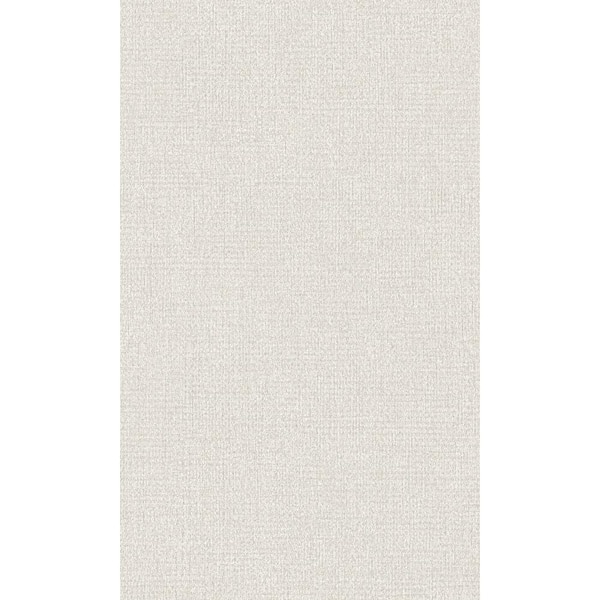 Walls Republic White Textured Fabric Like Plain Print Paste the Wall Double Roll Wallpaper 57 Sq. Ft.
