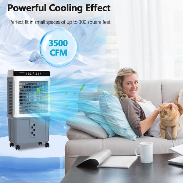 Edendirect 3450CFM 3-Speed Portable Evaporative Cooler for 300 sq