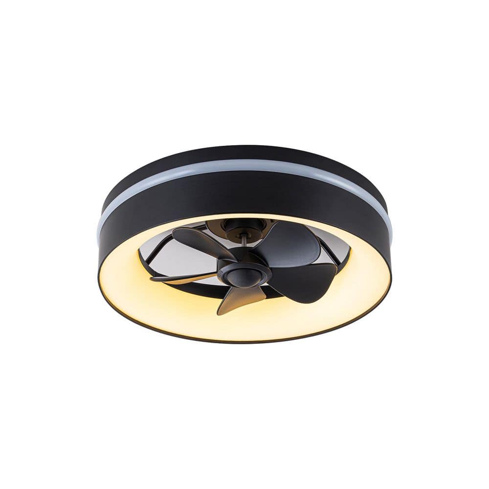 17. 72in. Smart Black Flush Mount Ceiling Fan with RGB 3CCT LED Lights, APP/Remote Control, 6-Speed Reversible DC Motor price history on PriceWatchPro