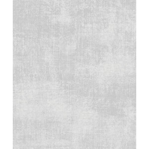 Atmosphere Collection Grey/Silver Metallic Linen Effect Non-Pasted Non-Woven Wallpaper Roll