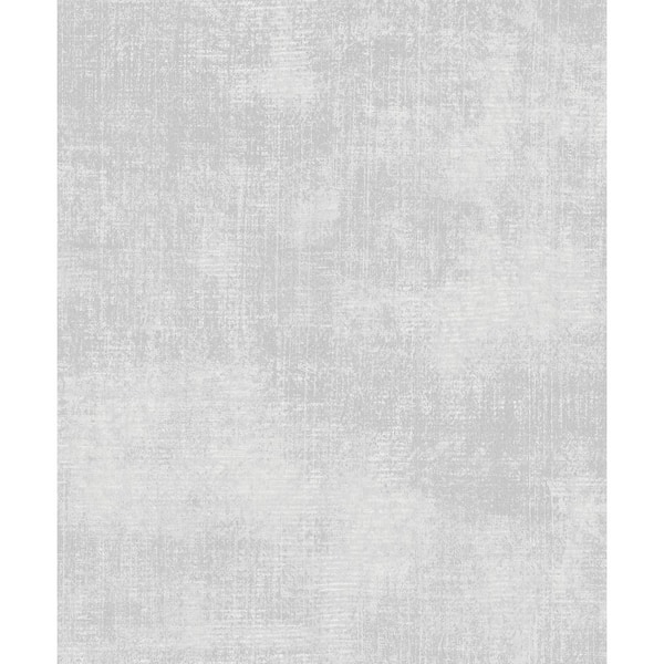 Unbranded Atmosphere Collection Grey/Silver Metallic Linen Effect Non-Pasted Non-Woven Wallpaper Roll