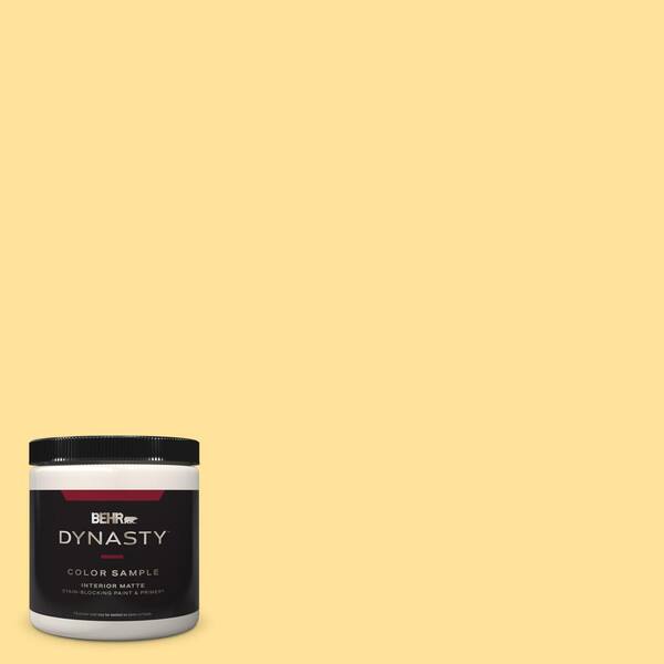 BEHR DYNASTY 8 oz. #P290-3 Roasted Corn Matte Stain-Blocking Interior/Exterior Paint and Primer Sample
