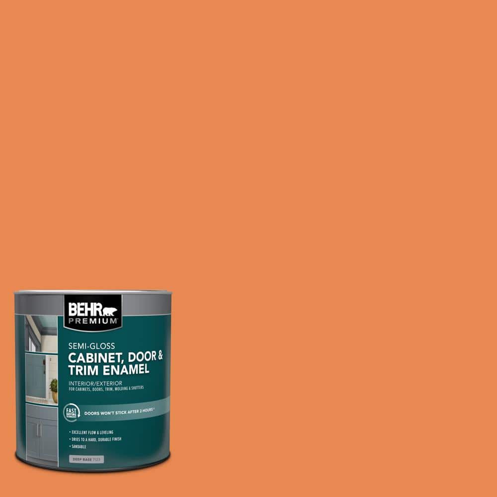 BEHR PREMIUM 1 qt. P2106 Mandarin SemiGloss Enamel Interior/Exterior
