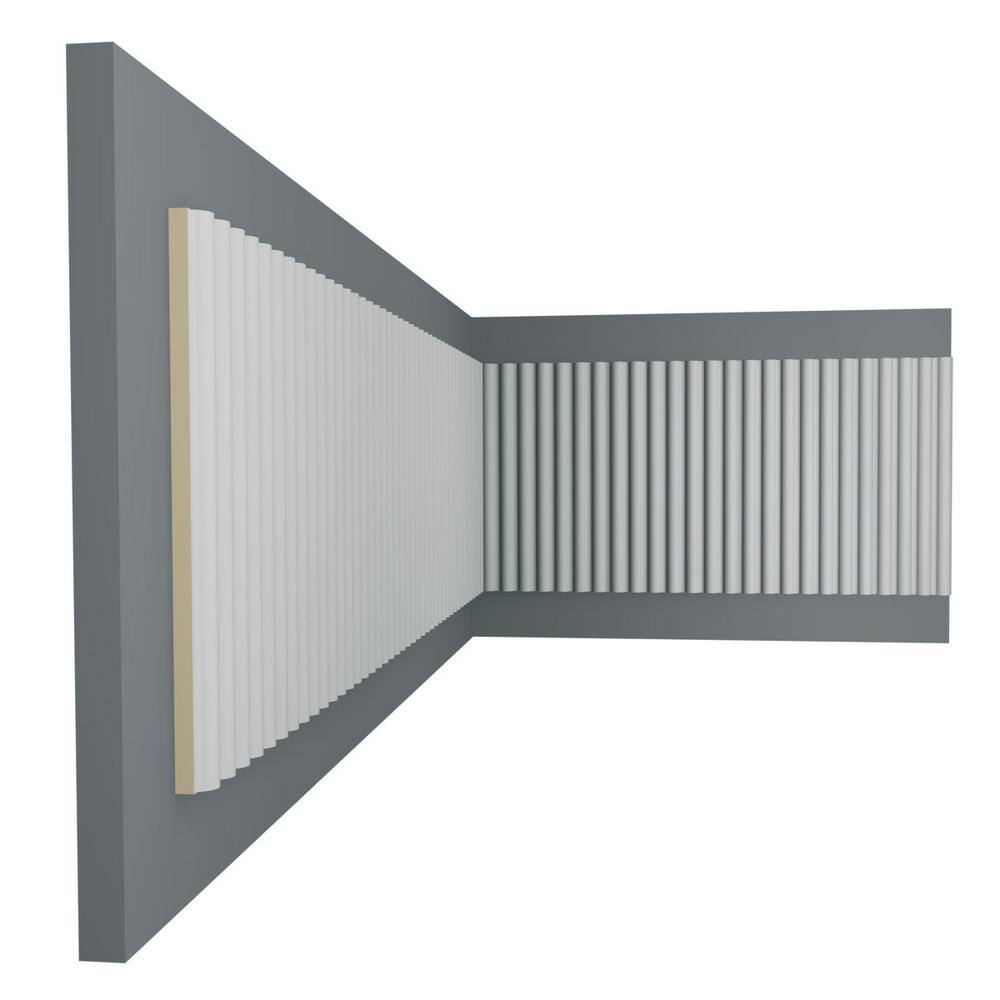94.5 in Gray Primed Polyurethane Panel Moulding