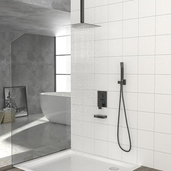 Vedra Single-Handle selling 3-Spray Tub and Shower Faucet in Matte Black (Valve Included