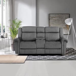 75 in. Light Grey Fabric 3-Seater Loveseat Modern Living Room Furniture Sofa  Removable Seat Cushion S915-3SEAT-LGRA - The Home Depot