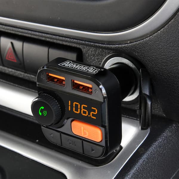 Monster Bluetooth FM Transmitter with 3.4 Amp USB Charging Ports, Black  MCC9-1032-BLK - The Home Depot