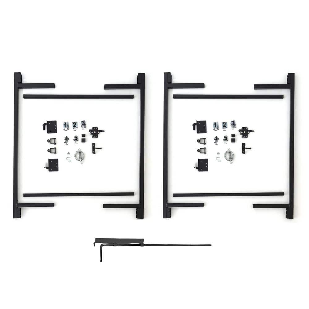 72-119 in. W x 47 in. H Steel Gate Frame Kit, Original Double Drive Gate Fu