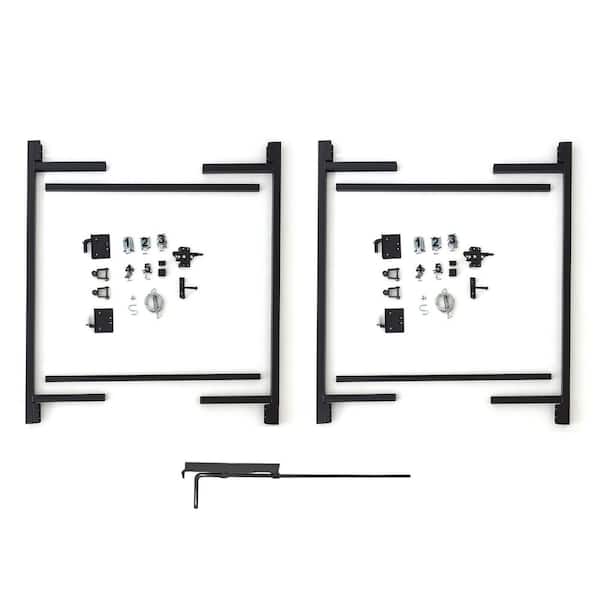 Adjust-A-Gate Adjust-a-Gate 72-119 in. W x 47 in. H Steel Gate Frame Kit, Original Double Drive Gate Full Frame Gate Kit