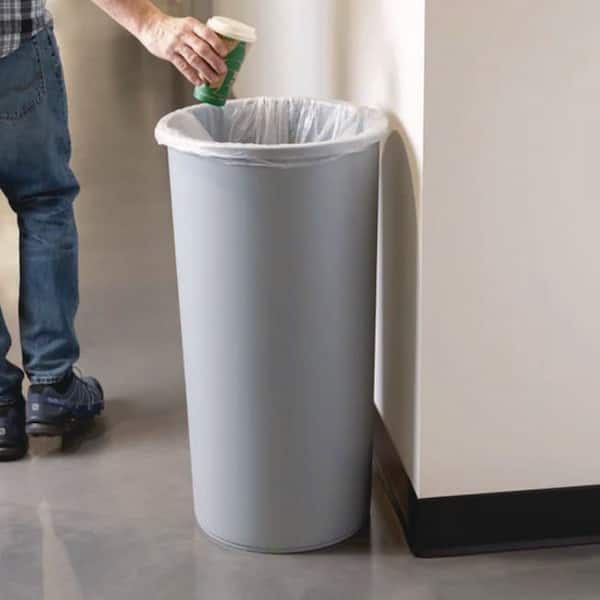 Rubbermaid Commercial Products Untouchable 22 Gal. Gray Plastic