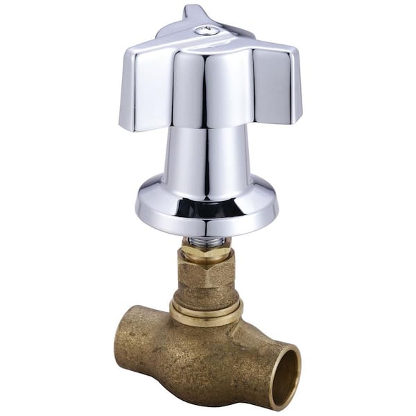 Central Brass Tile Stop Valve 0607-C3/4 - The Home Depot