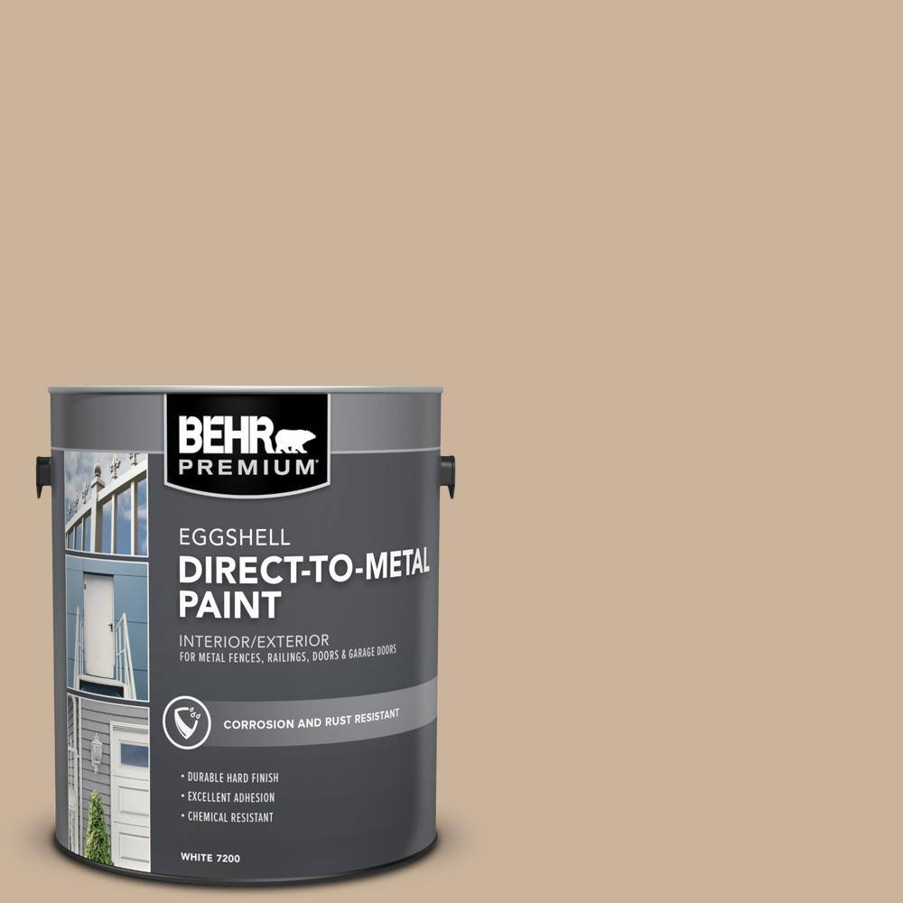 BEHR PREMIUM 1 gal. PPU407 Mushroom Bisque Eggshell Direct to Metal