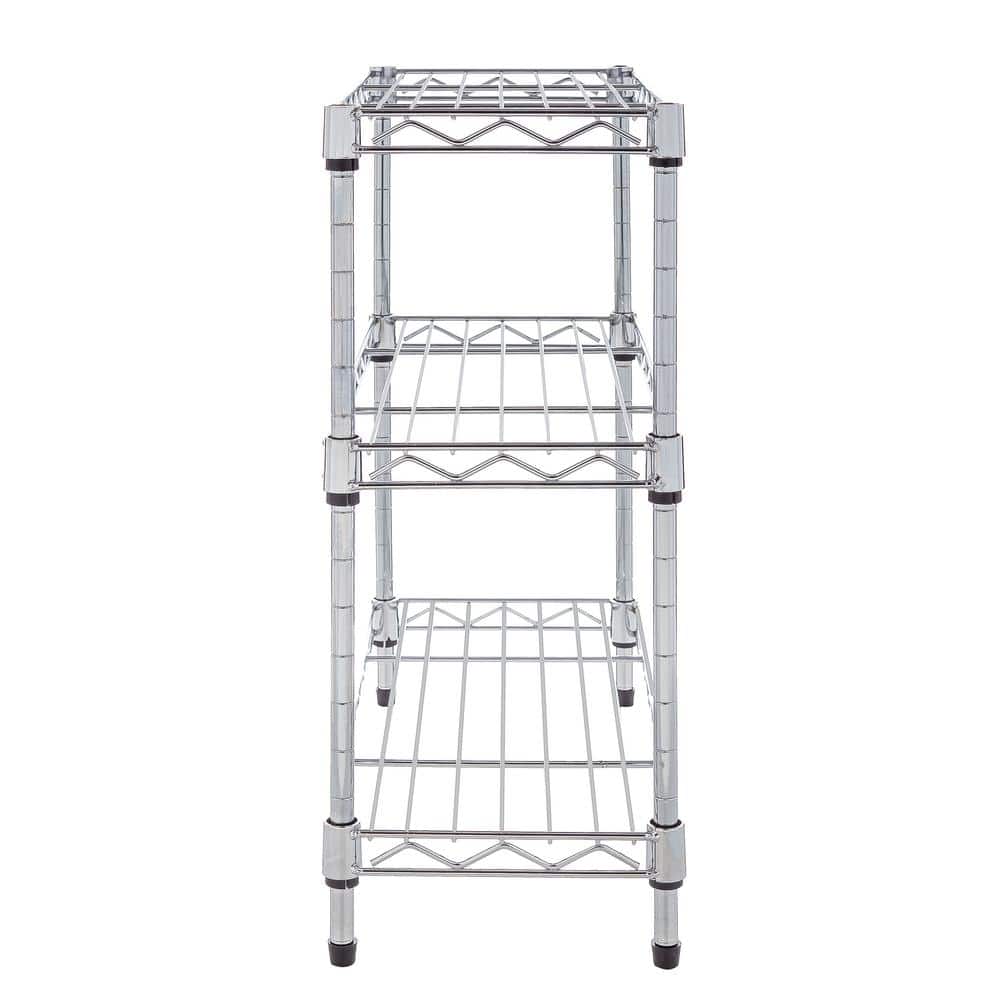UltraZinc Compact 3-Tier Mini Steel Wire Organizer for Countertop and Cabinet