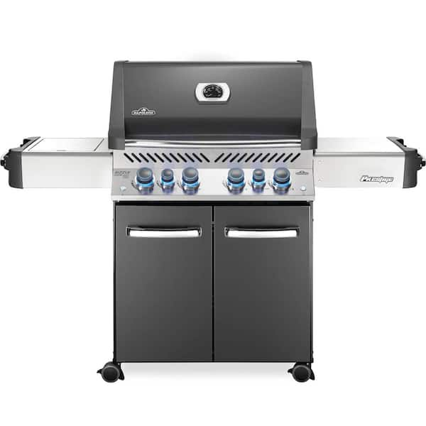 NAPOLEON Prestige 500 6 Burner Propane Gas Grill in Grey with Infrared Side and Rear Burners P500RSIBPCH 3