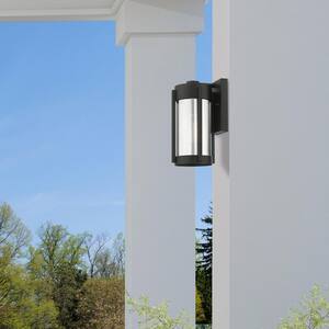 Sheridan 1 Light Black with Brushed Nickel Candles Outdoor Wall Sconce